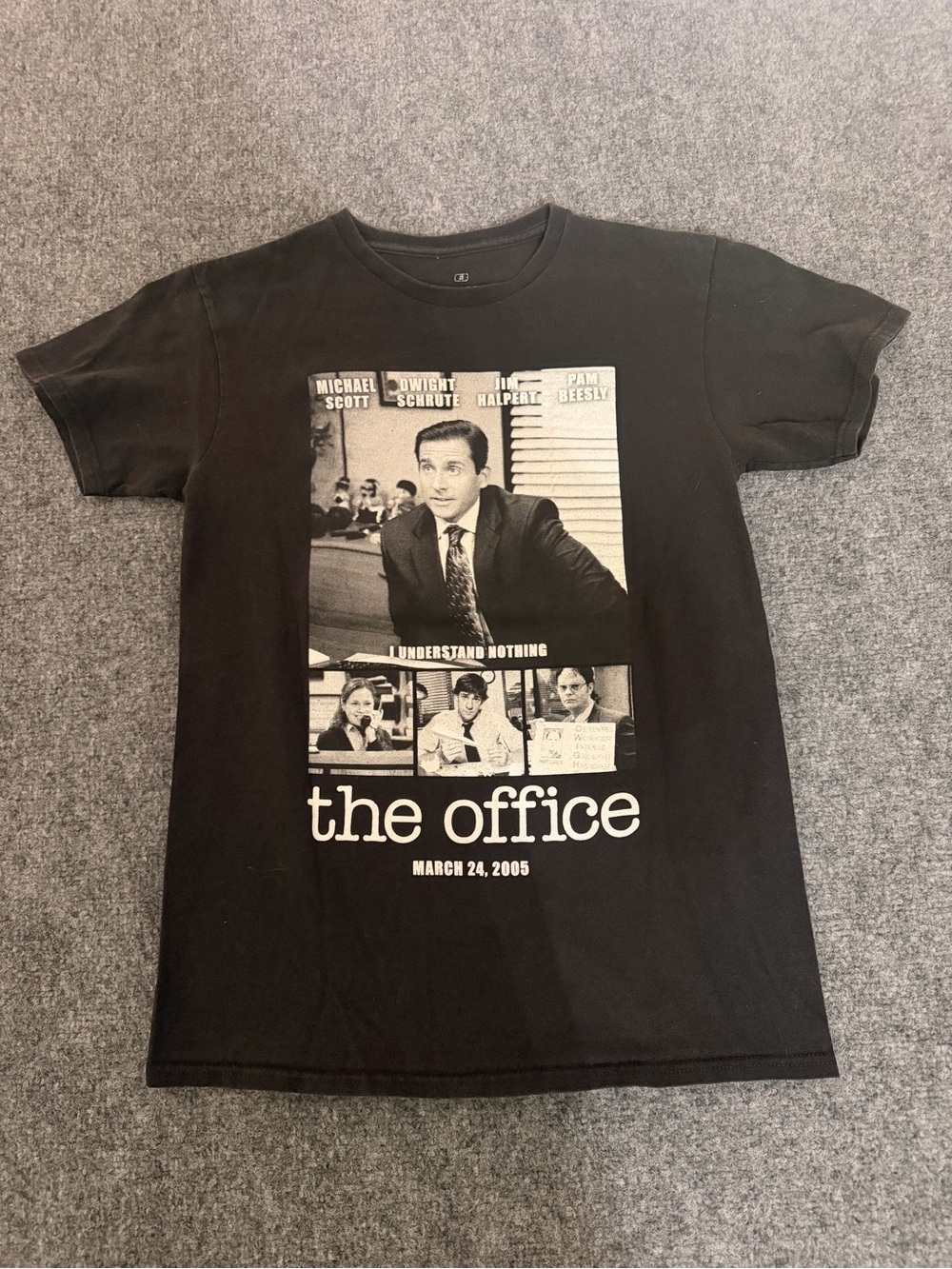 The Office Black Graphic Tee - Iconic TV Poster Design